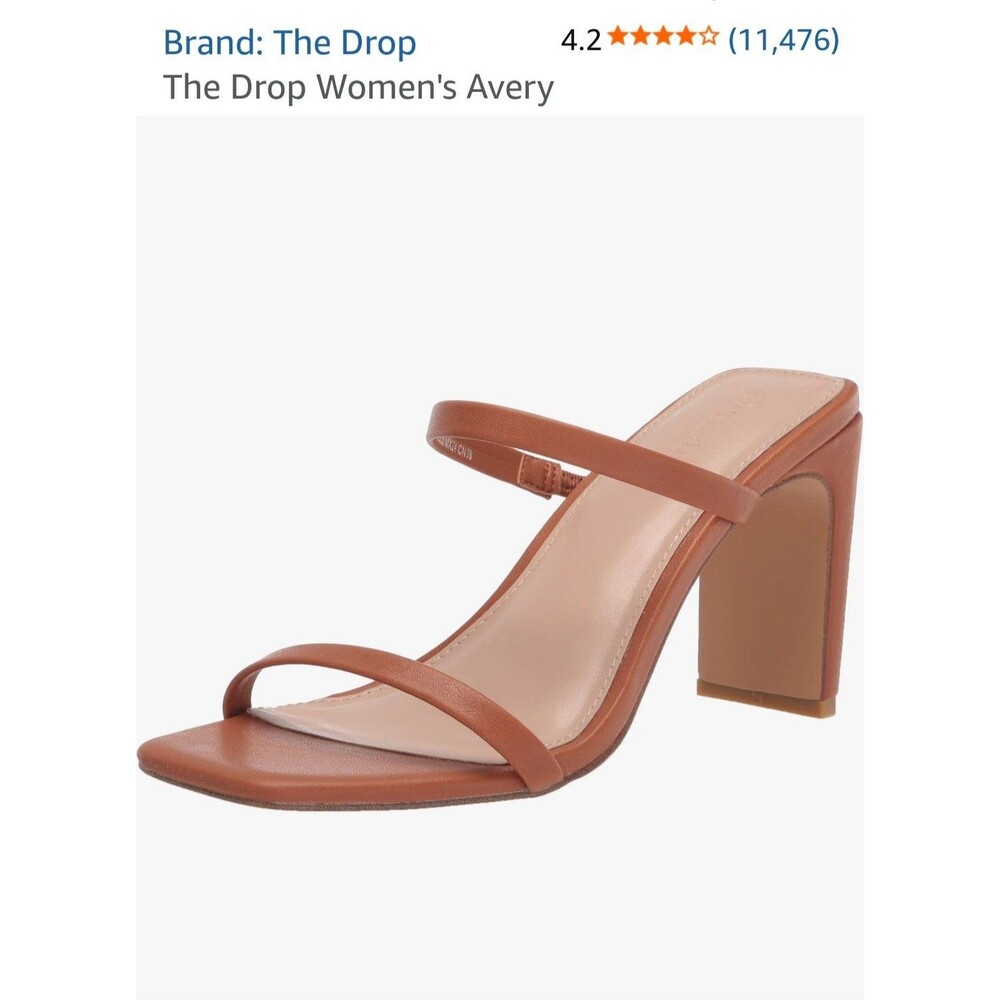 The Drop Women's Avery Strappy Heels Size 12 Toffee